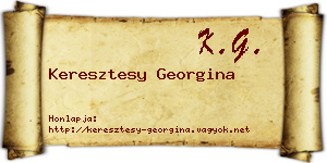 Keresztesy Georgina névjegykártya