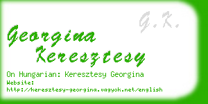 georgina keresztesy business card